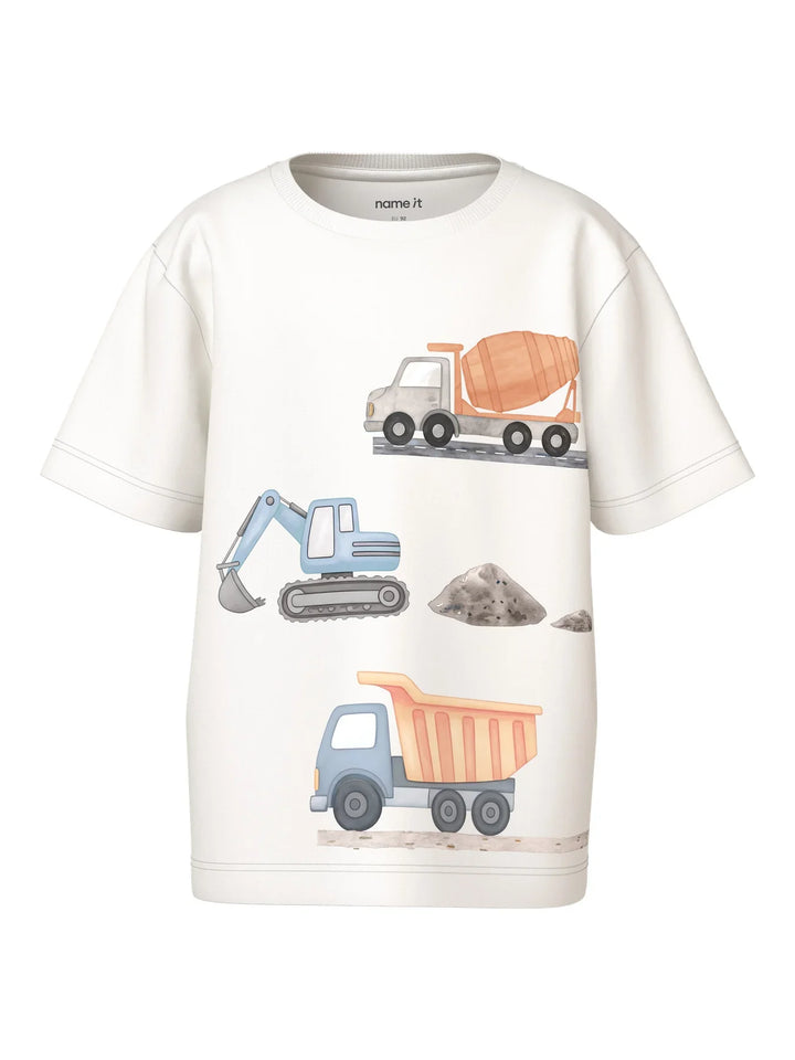 name it mini JAVOL SS NREG TOP - Bright White