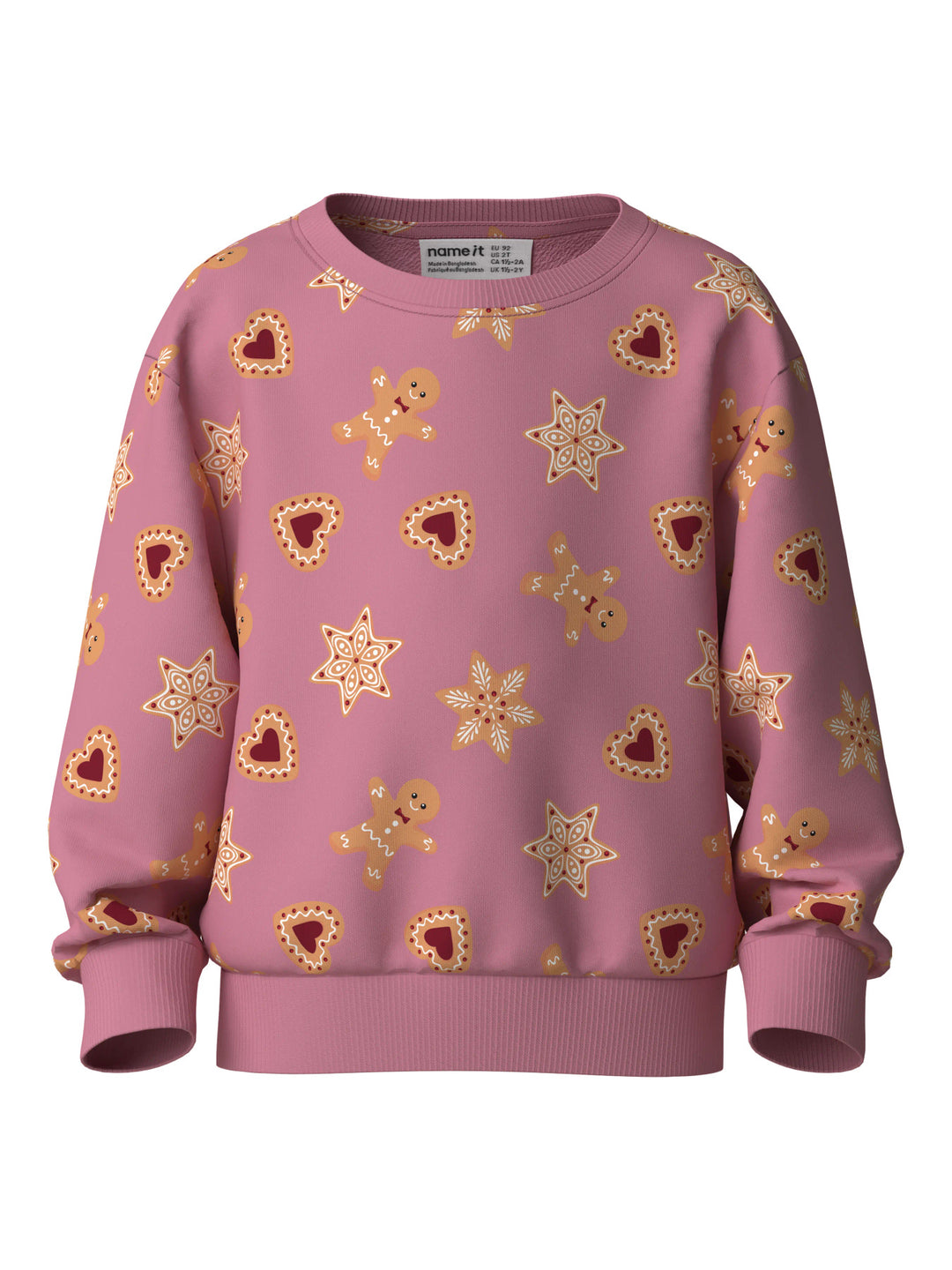 name it mini VERTRUD Genser - Wild Rose | Gingerbread Cookies