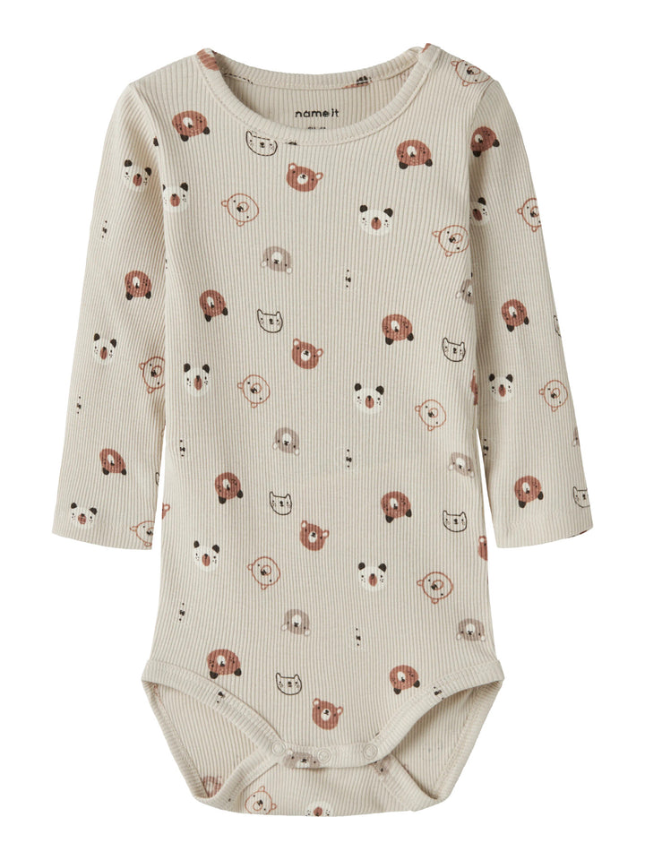 name it baby JOPPI LS BODY - Almond Milk