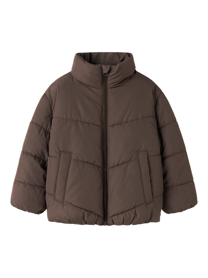name it mini FORTY Pufferjakke - Seal Brown