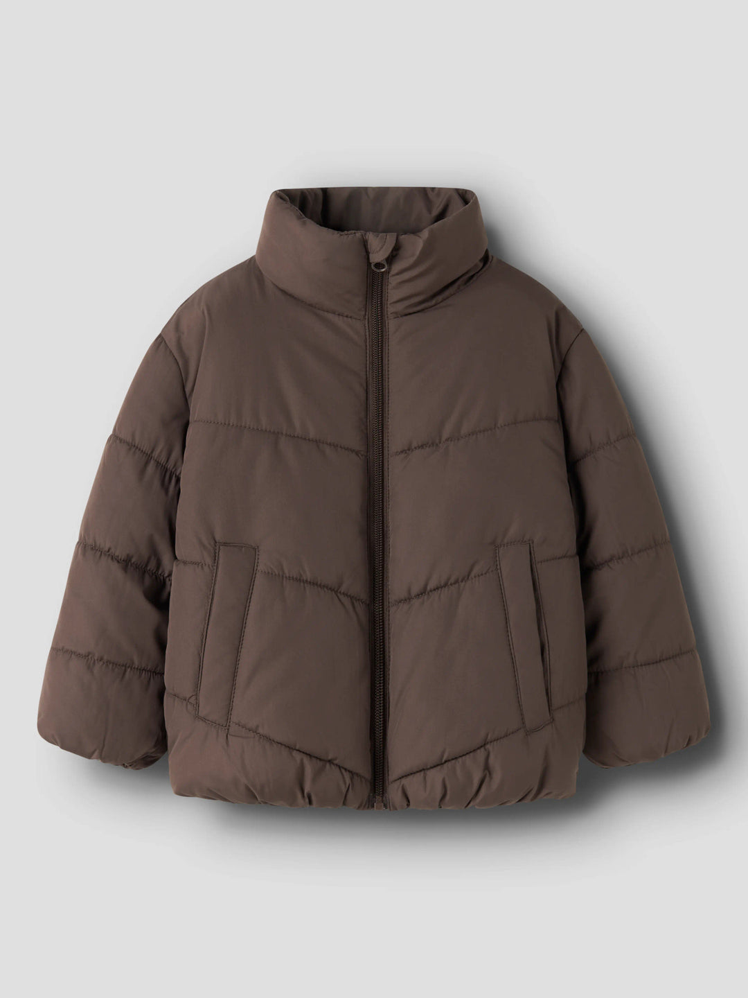 name it mini FORTY Pufferjakke - Seal Brown