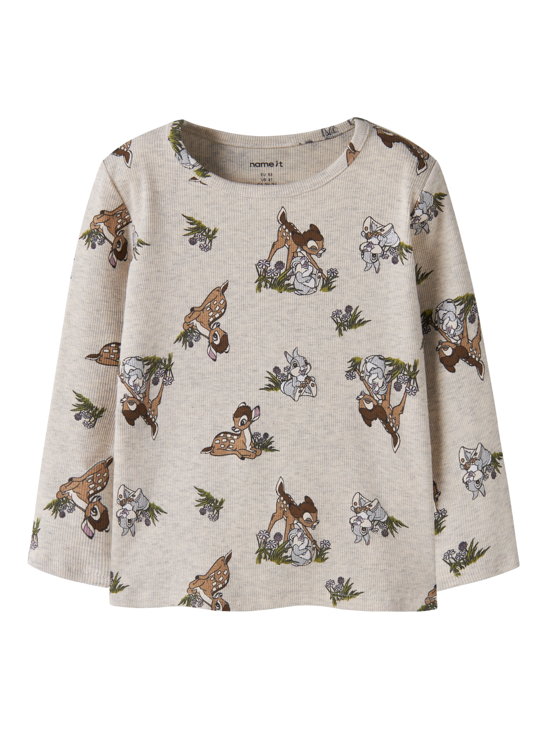 name it mini NONNA BAMBI topp - Peyote Melange