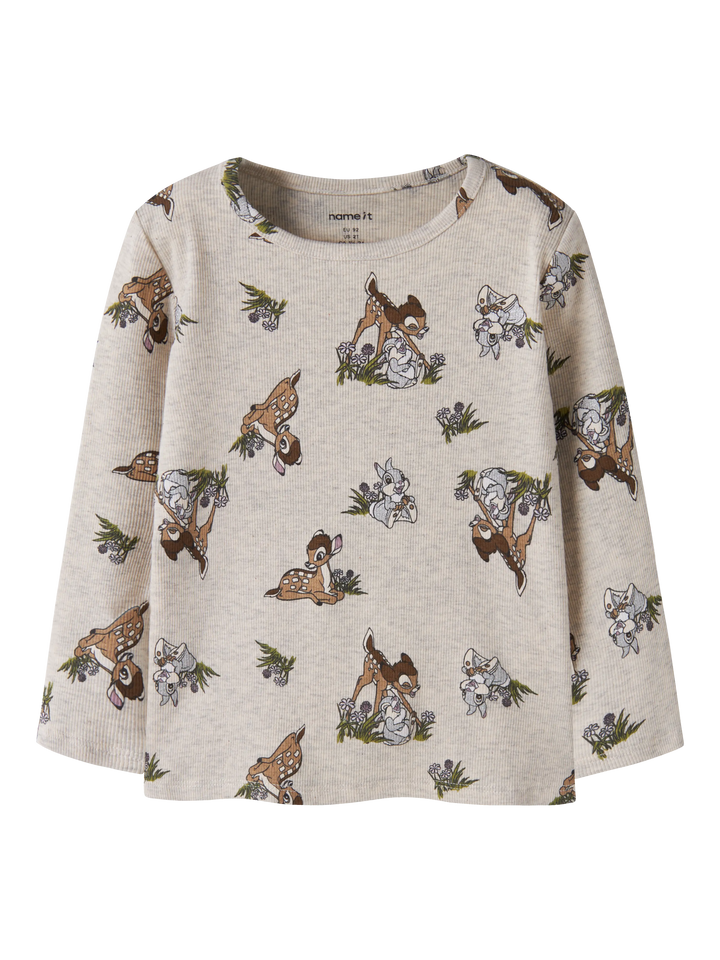 name it mini NONNA BAMBI topp - Peyote Melange