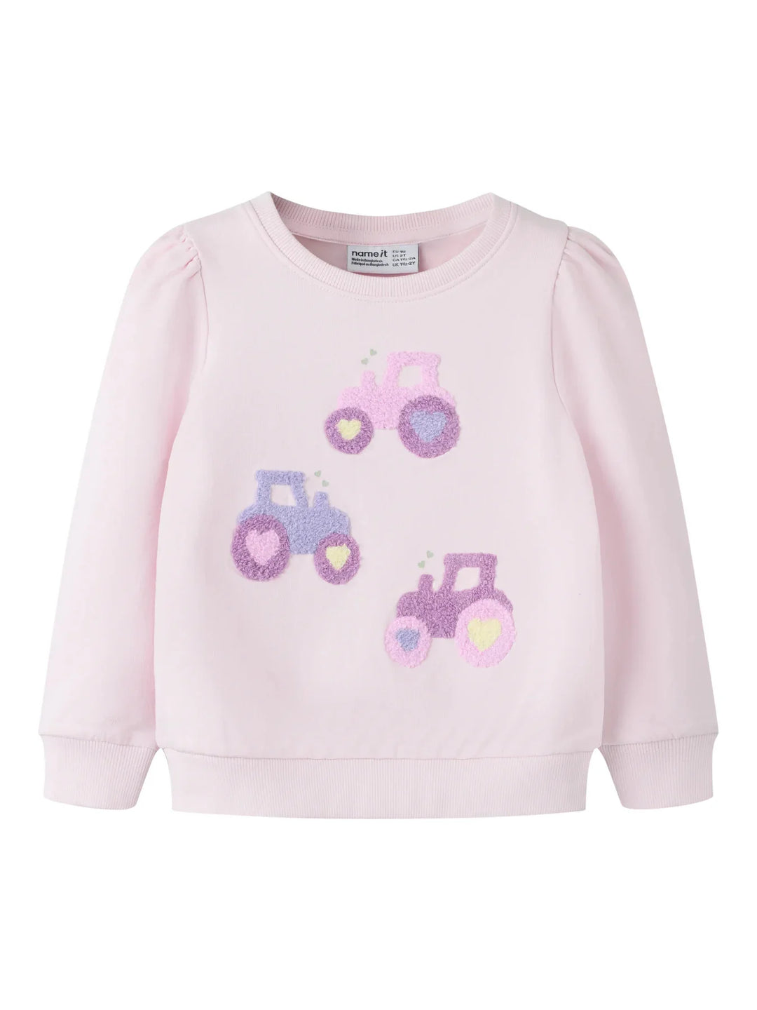 name it mini HIANA TRAKTOR LS SWEAT - Cradle Pink