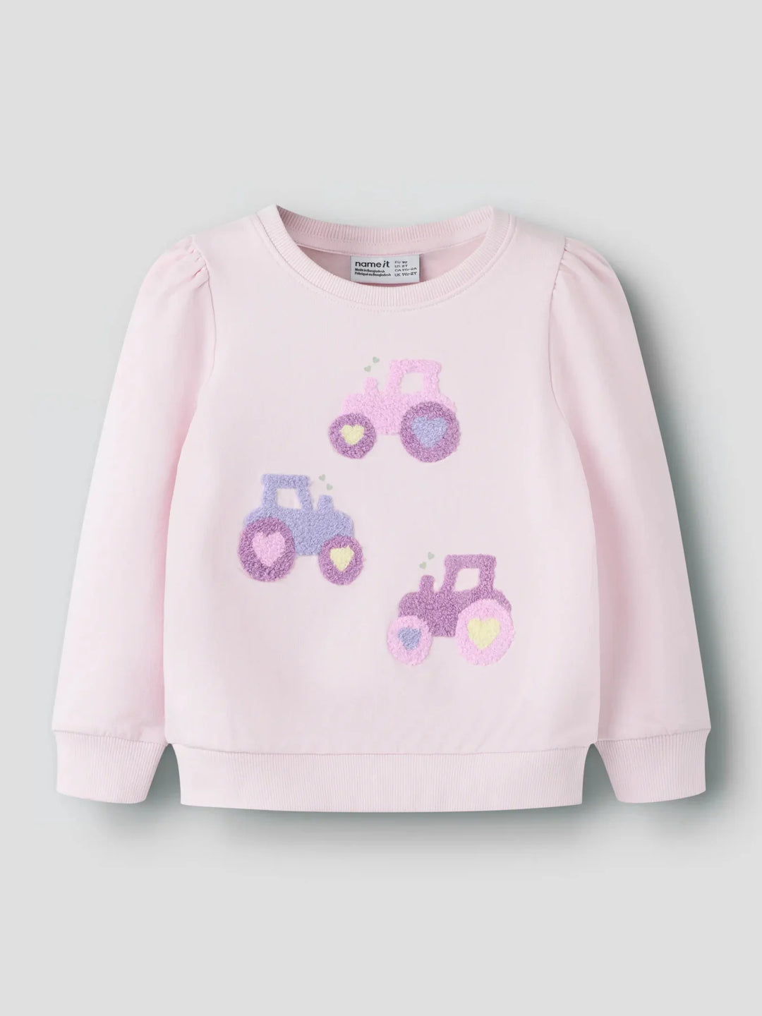 name it mini HIANA TRAKTOR LS SWEAT - Cradle Pink