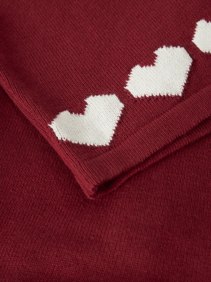 name it mini RALBOS strikkecardigan - Red Dahlia