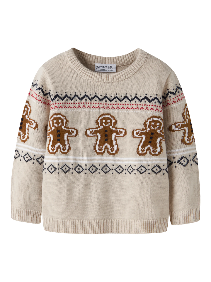 name it mini RISMAS julegenser - Peyote Melange