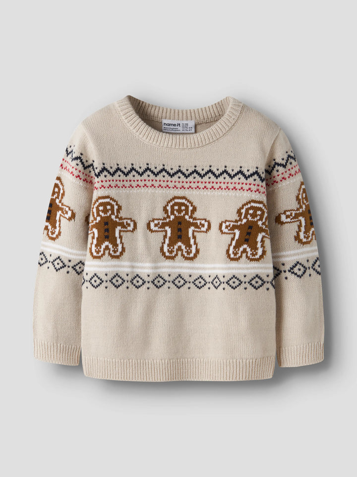 name it mini RISMAS julegenser - Peyote Melange