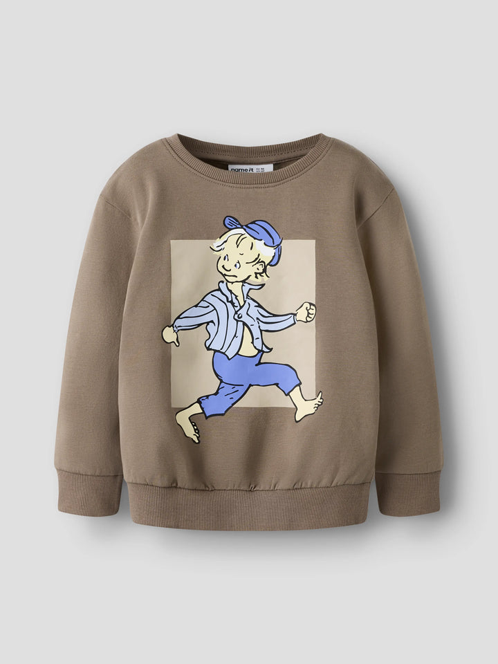 name it mini OLE EMIL Genser – Walnut