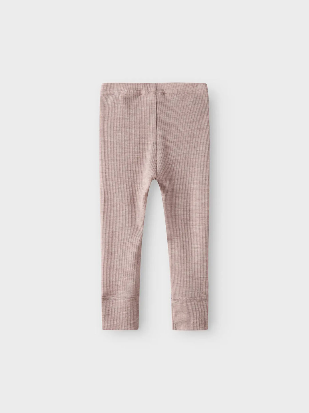 name it baby WAX WOOL RIB LEGGING NOOS - Shadow Gray - Torgunns Barneklær AS