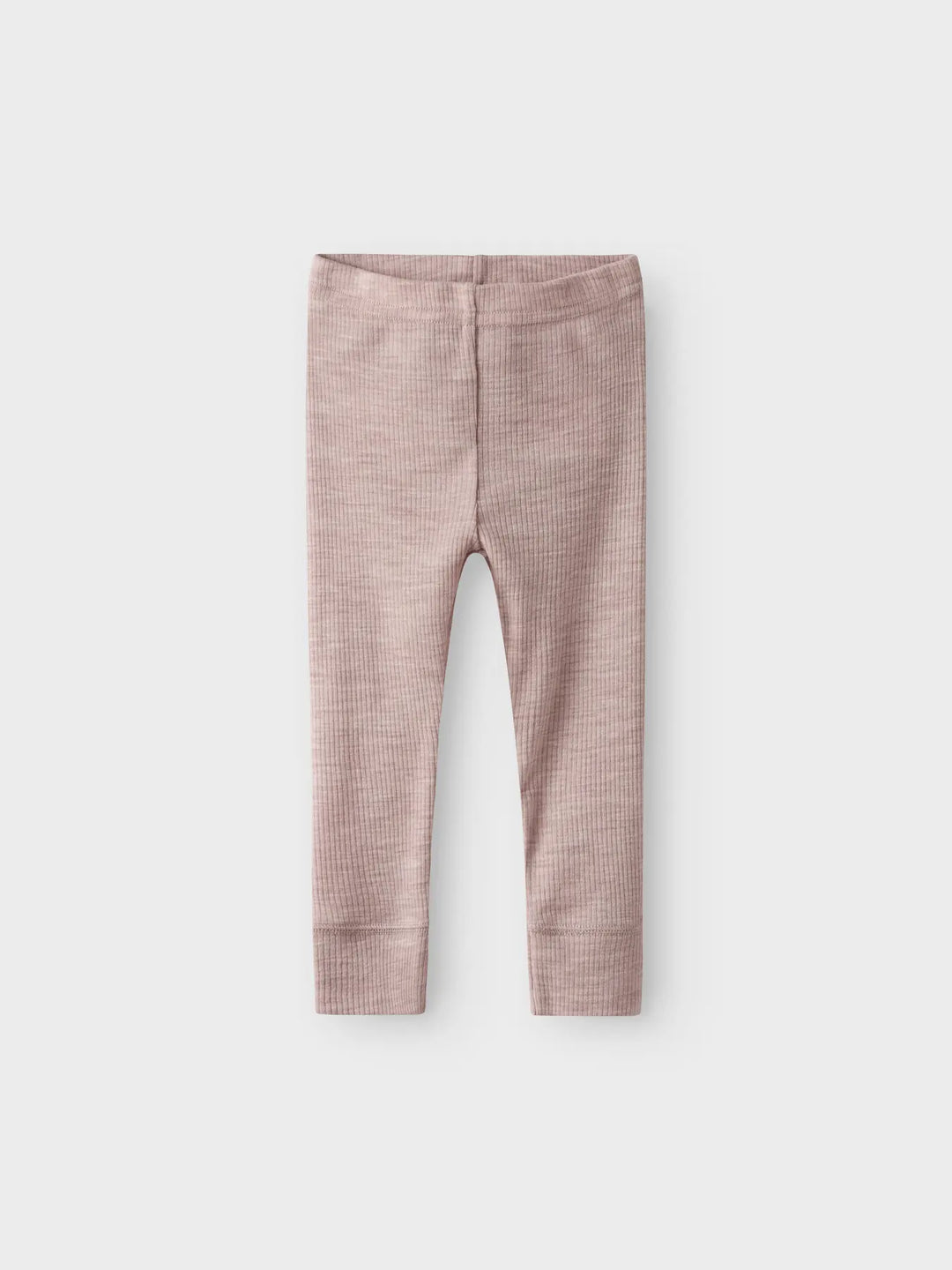 name it baby WAX WOOL RIB LEGGING NOOS - Shadow Gray - Torgunns Barneklær AS