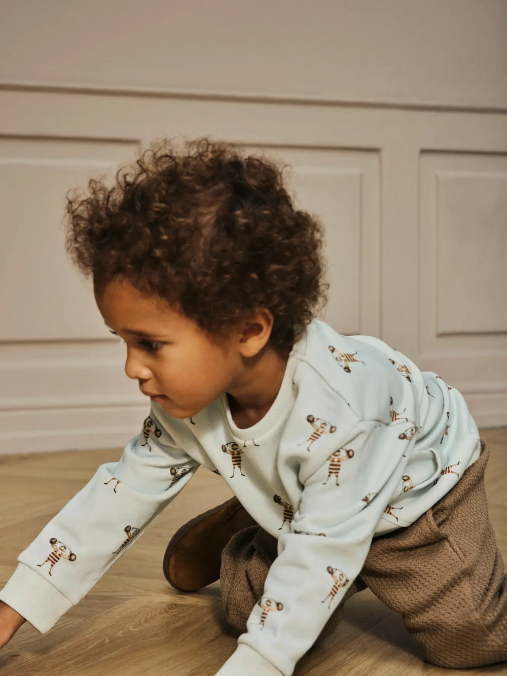 Lil' Atelier Mini JOBO LS LOOSE SWEAT - Murmur - Torgunns Barneklær AS