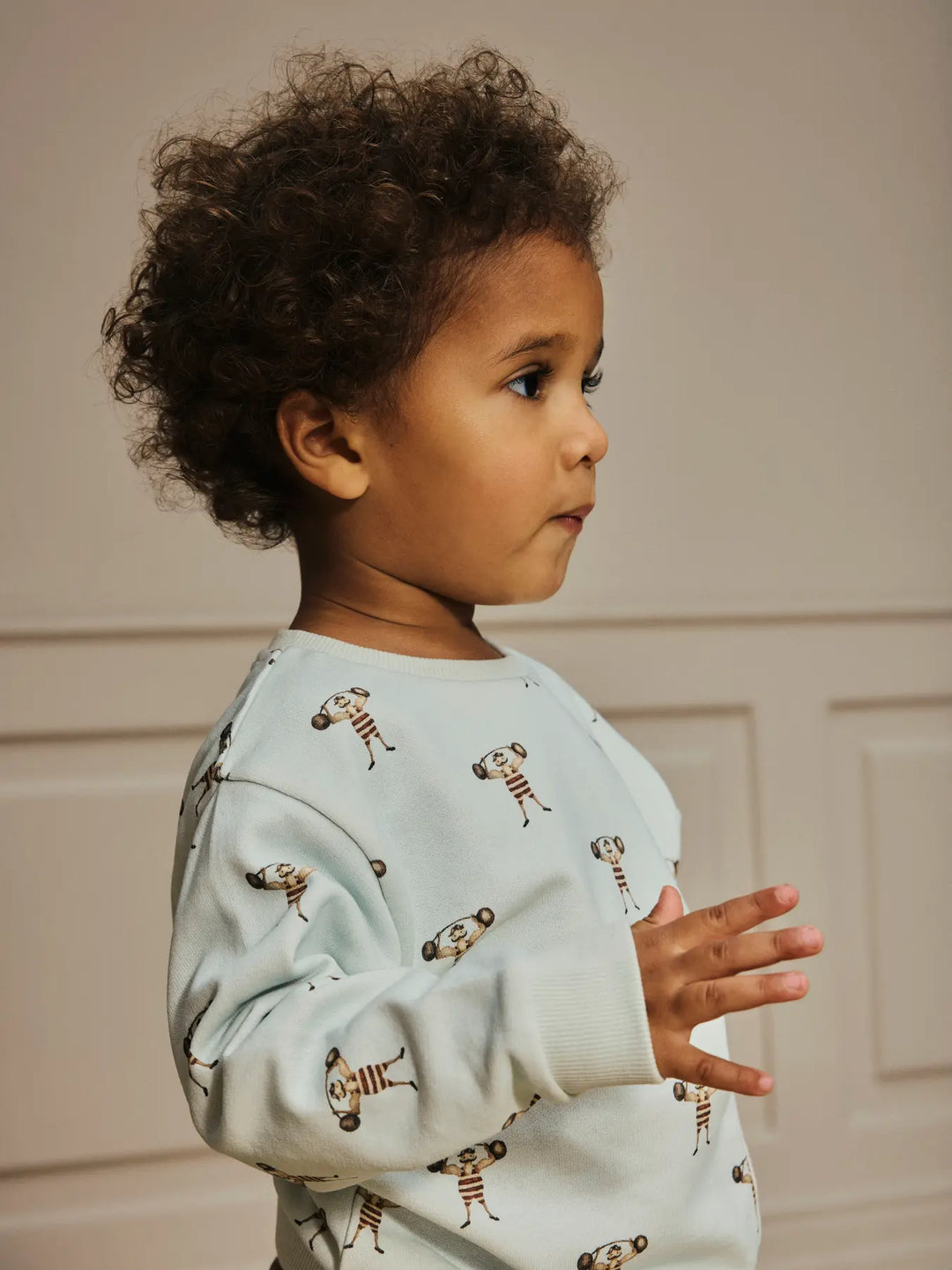 Lil' Atelier Mini JOBO LS LOOSE SWEAT - Murmur - Torgunns Barneklær AS