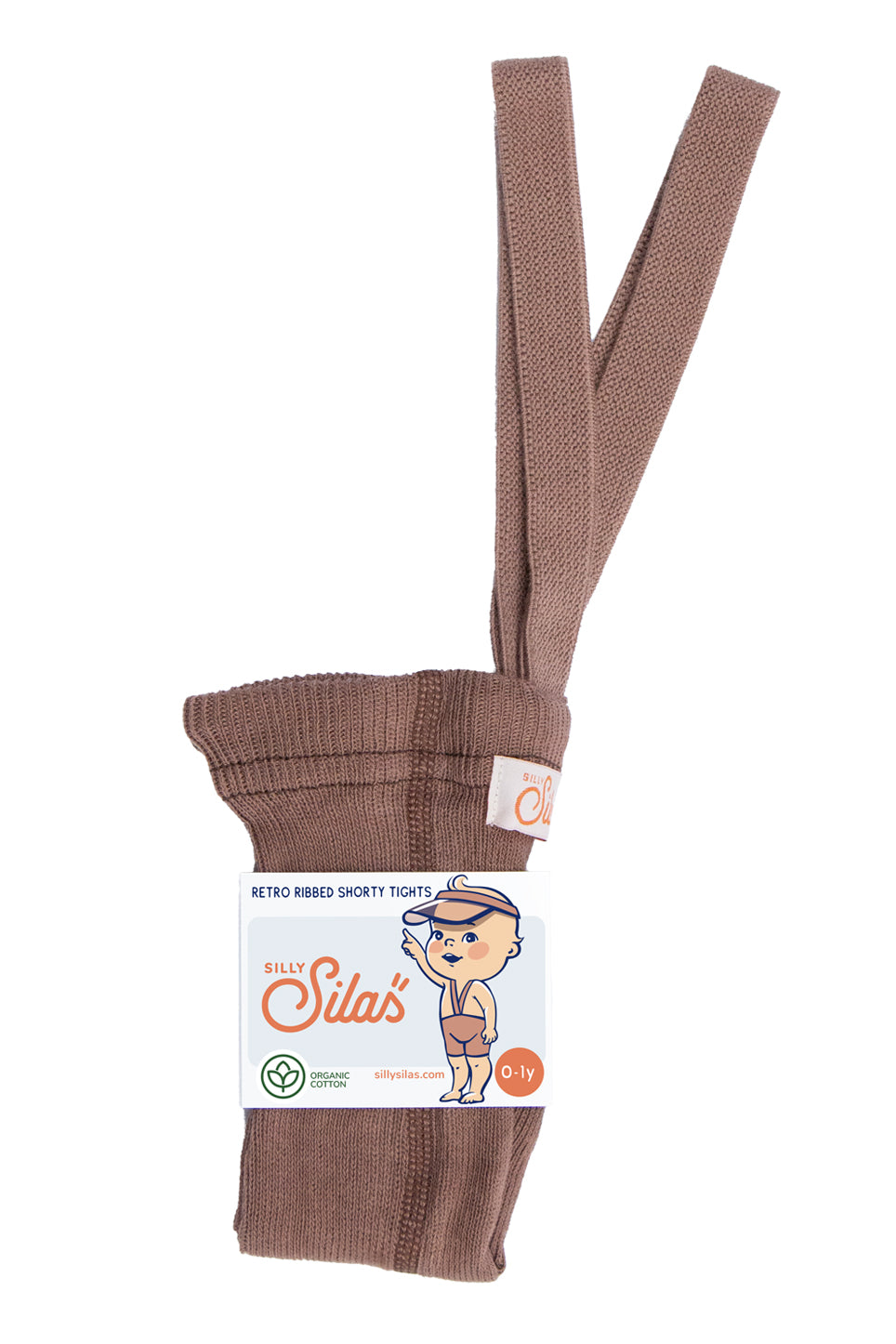 SillySilas® Cotton shorty tights with braces Granola - Torgunns Barneklær AS