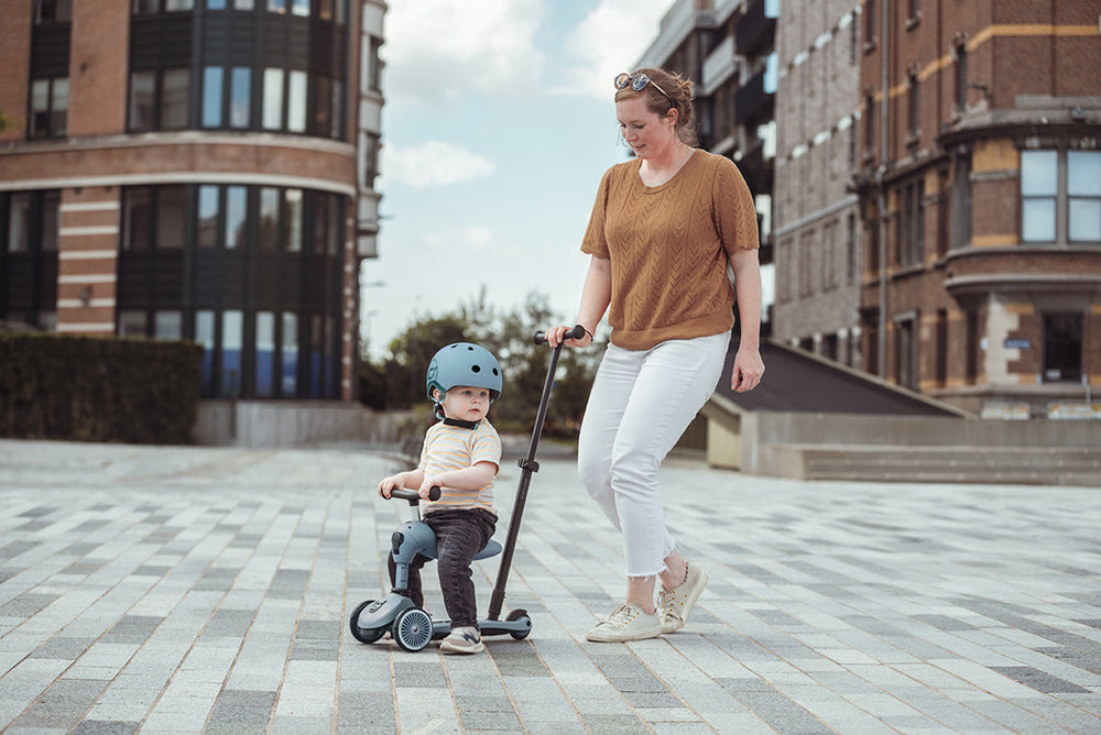 Scoot & Ride | Sparkesykkel Highwaykick 1 Push & Go - Steel - Torgunns Barneklær AS