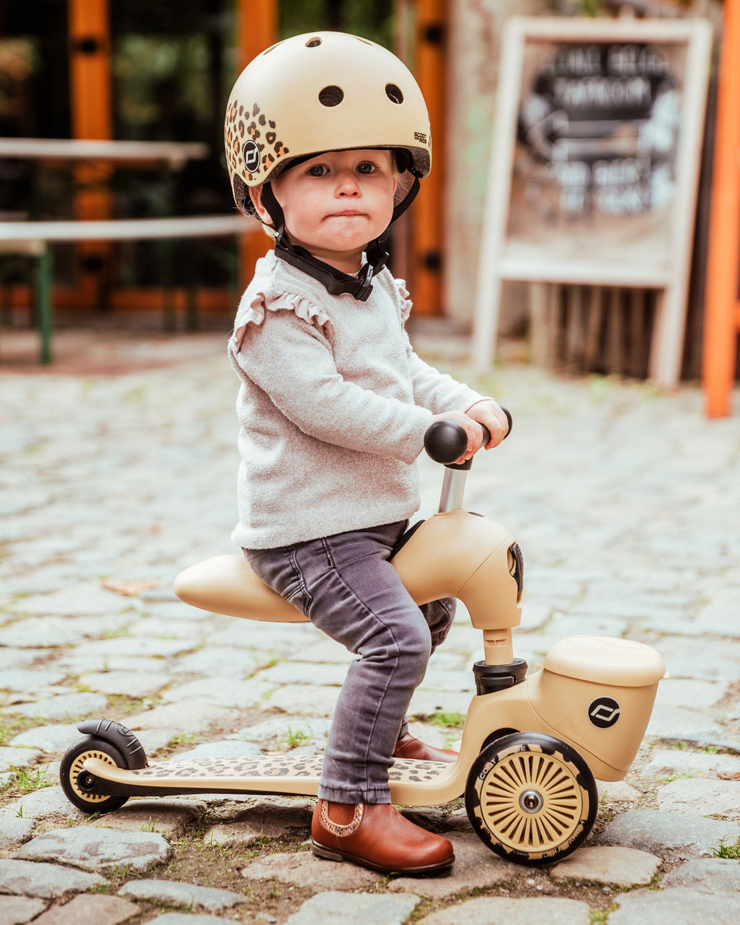 SCOOT AND RIDE | Sparkesykkel Highwaykick 1 Lifestyle - Leopard - Torgunns Barneklær AS