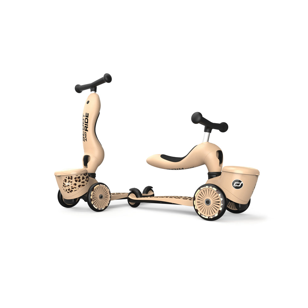 SCOOT AND RIDE | Sparkesykkel Highwaykick 1 Lifestyle - Leopard - Torgunns Barneklær AS