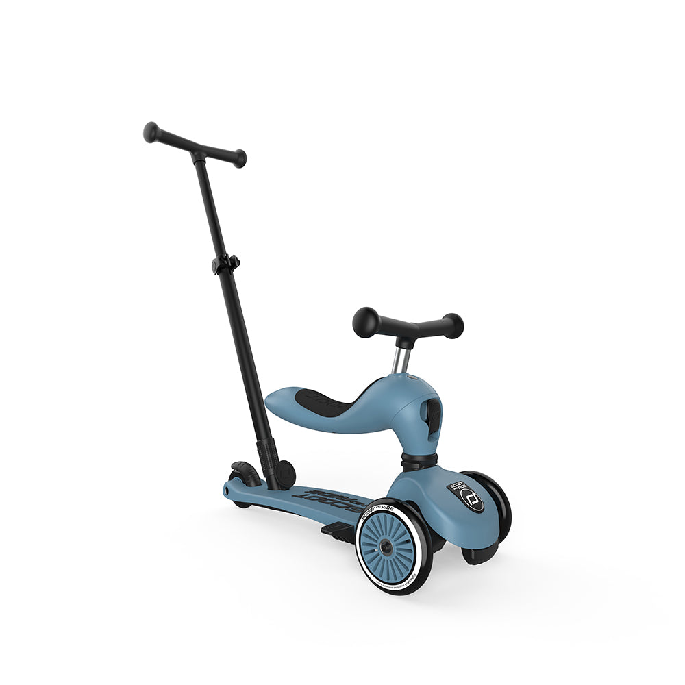 Scoot & Ride | Sparkesykkel Highwaykick 1 Push & Go - Steel - Torgunns Barneklær AS