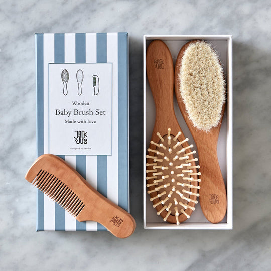 Jack o Juno Wooden Hairbrush Set - Torgunns Barneklær AS