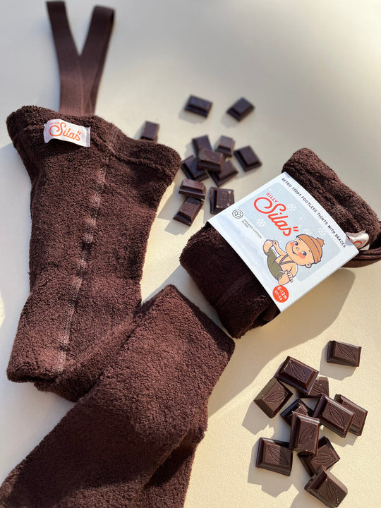 SillySilas®  Teddy Warmy Leggings m/Seler - Chocolate Brown