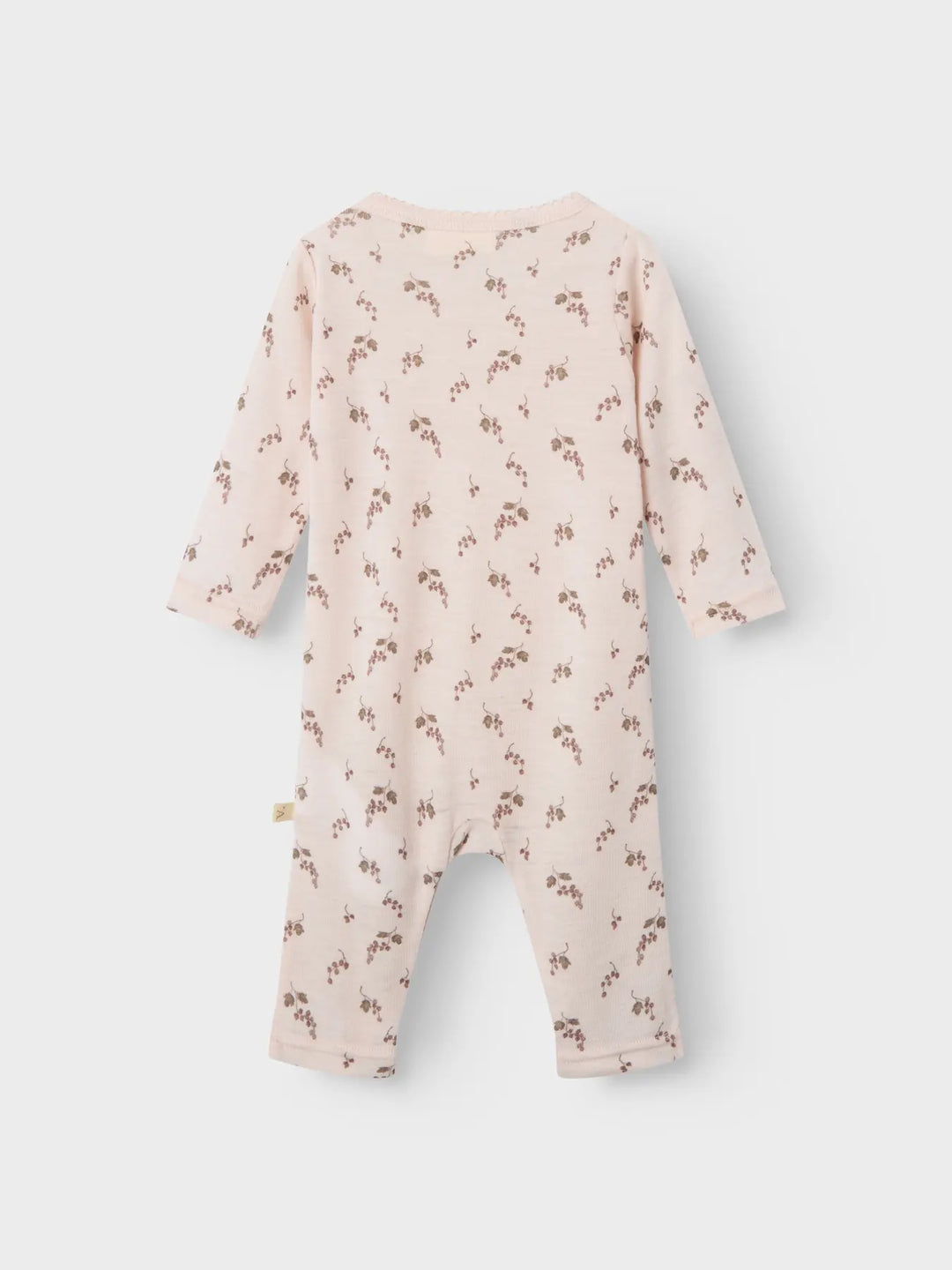 Lil' Atelier Baby WOOL NOEL NIA LS SLIM SUIT - Morganite | BERRY - Torgunns Barneklær AS
