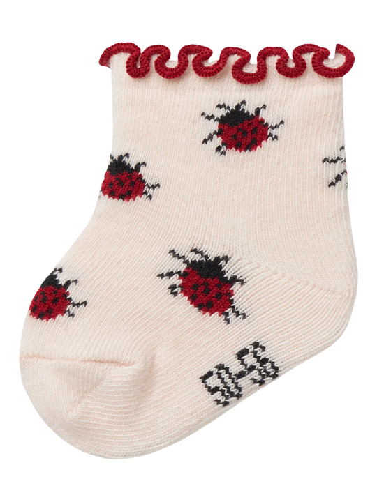 Lil' Atelier Baby DARLENE SOCK - Silver Peony - Torgunns Barneklær AS