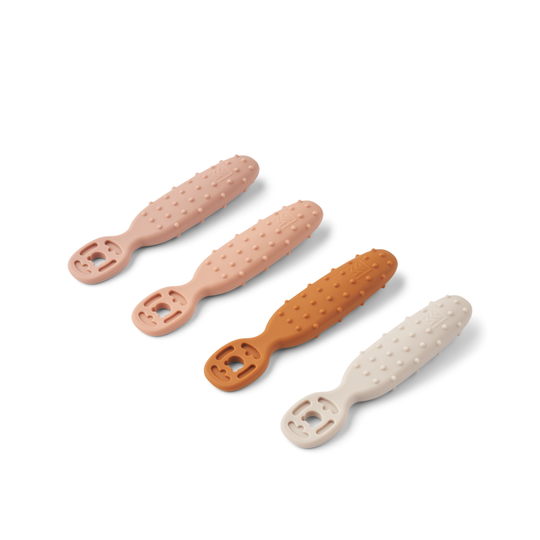 LIEWOOD Caelia Baby Learning Spoon 4 pk - Pale Tuscany