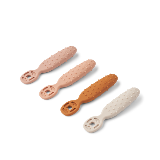 LIEWOOD Caelia Baby Learning Spoon 4 pk - Pale Tuscany