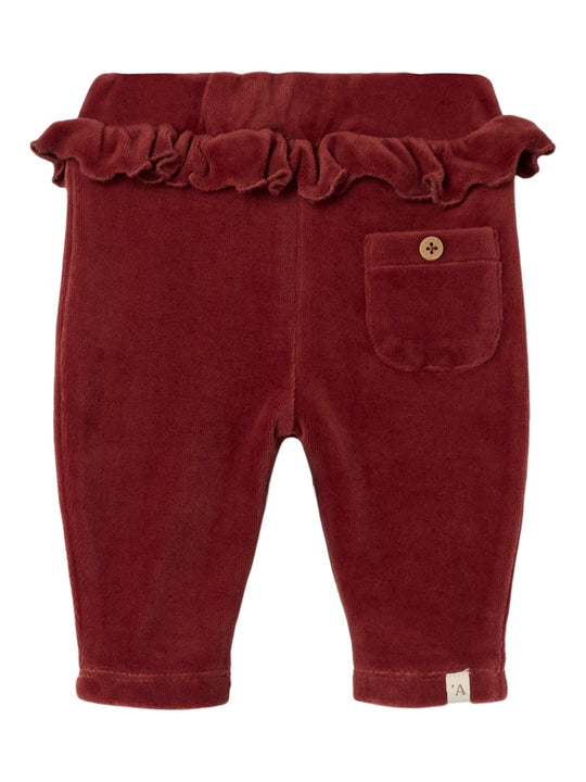 Lil' Atelier Baby SAGA PANT - Spiced Apple - Torgunns Barneklær AS