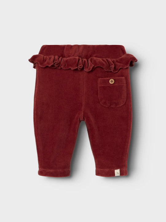 Lil' Atelier Baby SAGA PANT - Spiced Apple - Torgunns Barneklær AS