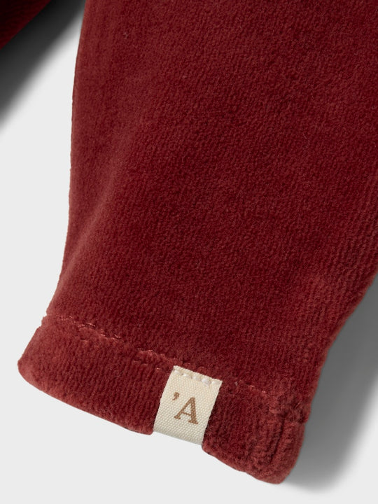 Lil' Atelier Baby SAGA PANT - Spiced Apple - Torgunns Barneklær AS