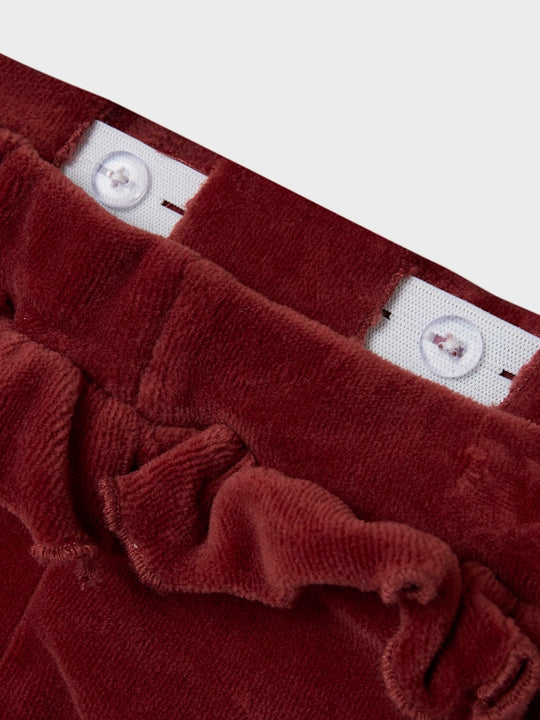Lil' Atelier Baby SAGA PANT - Spiced Apple - Torgunns Barneklær AS
