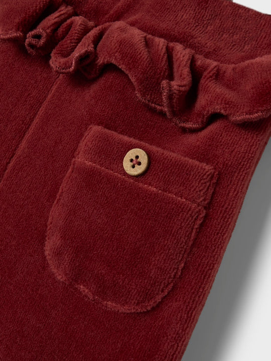 Lil' Atelier Baby SAGA PANT - Spiced Apple - Torgunns Barneklær AS