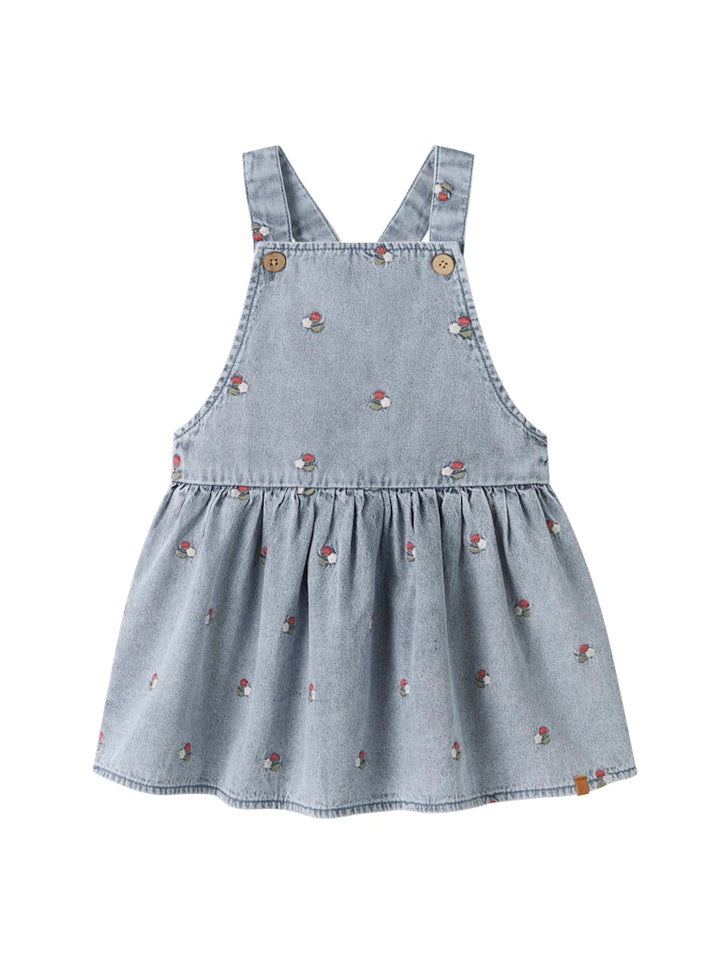 Lil Atelier Mini FUNDA DENIM seleskjørt - Medium Blue Denim
