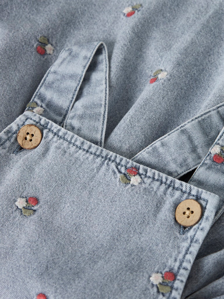 Lil Atelier Mini FUNDA DENIM seleskjørt - Medium Blue Denim