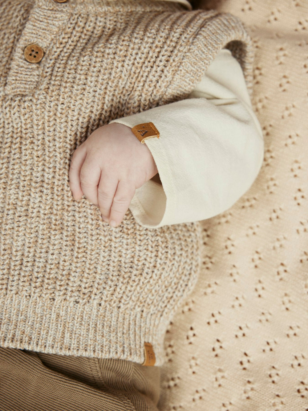 Lil' Atelier Baby HADAM LS BODY SHIRT - Turtledove