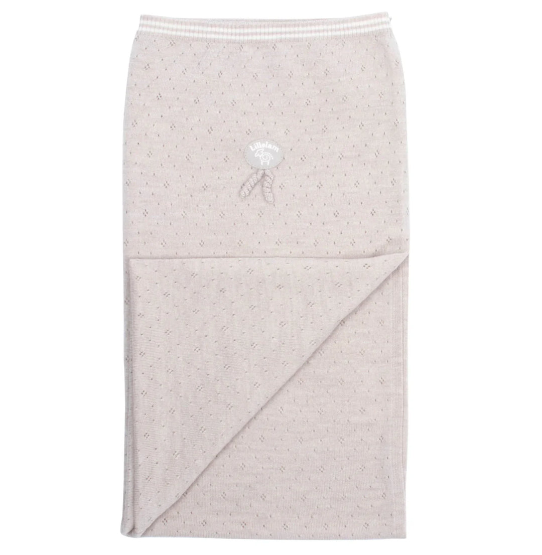 Lillelam | Pledd Tynn Classic - Lys Beige