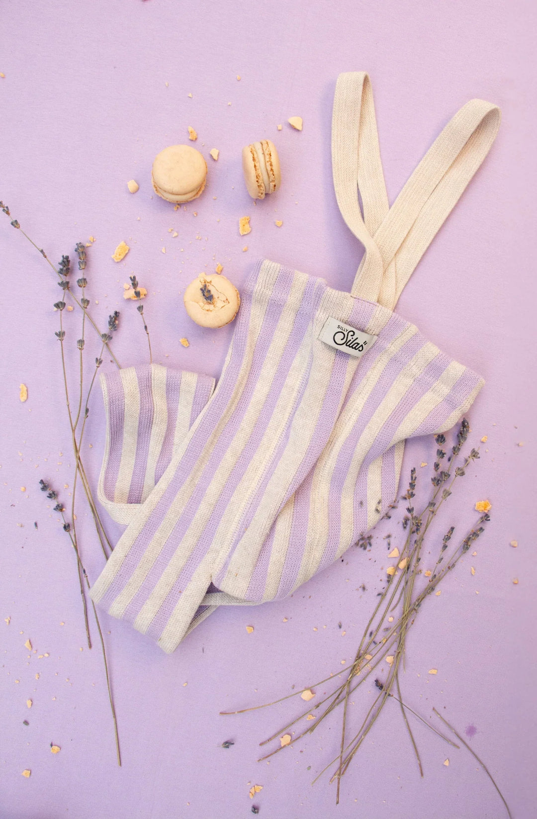 SillySilas® | Special Leggings m/seler - Lavender x Cream Striped