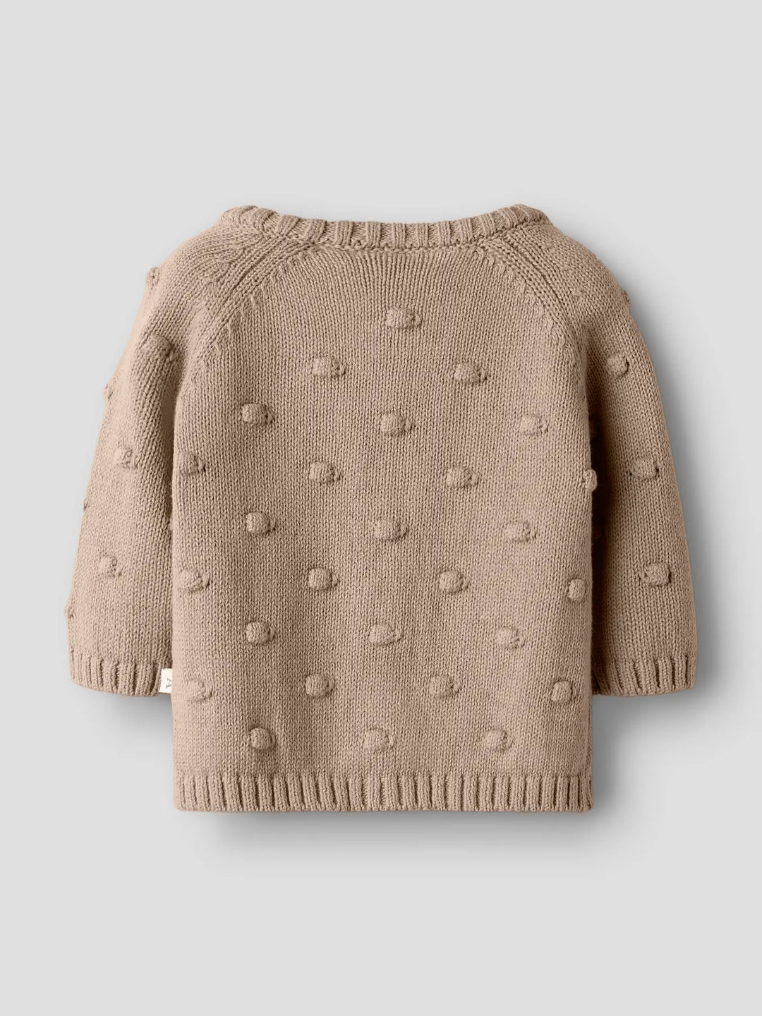 Lil' Atelier Baby GABLE LS KNIT CARD - Oxford Tan - Torgunns Barneklær AS
