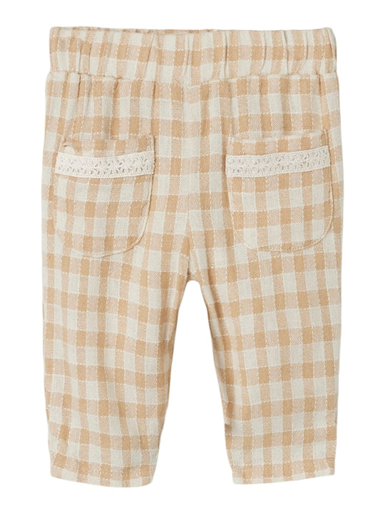 Lil' Atelier Baby DAGMAR LOOSE PANT - Peach Whip - Torgunns Barneklær AS