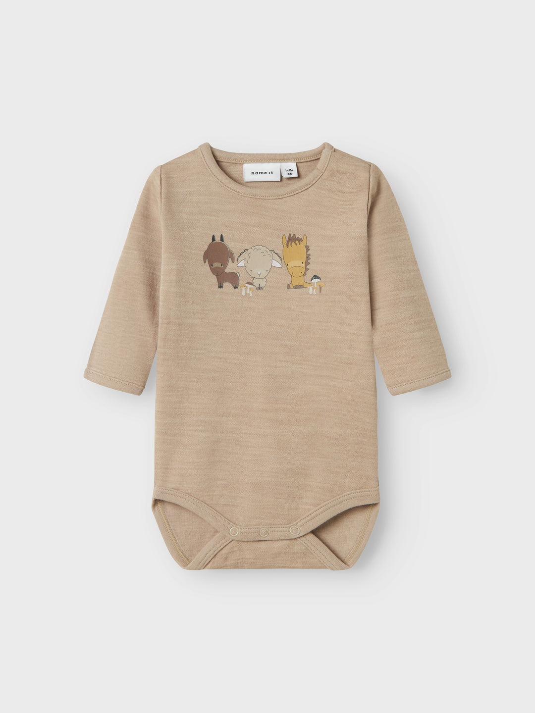 name it baby WUP WO/CO LS BODY - Pure Cashmere