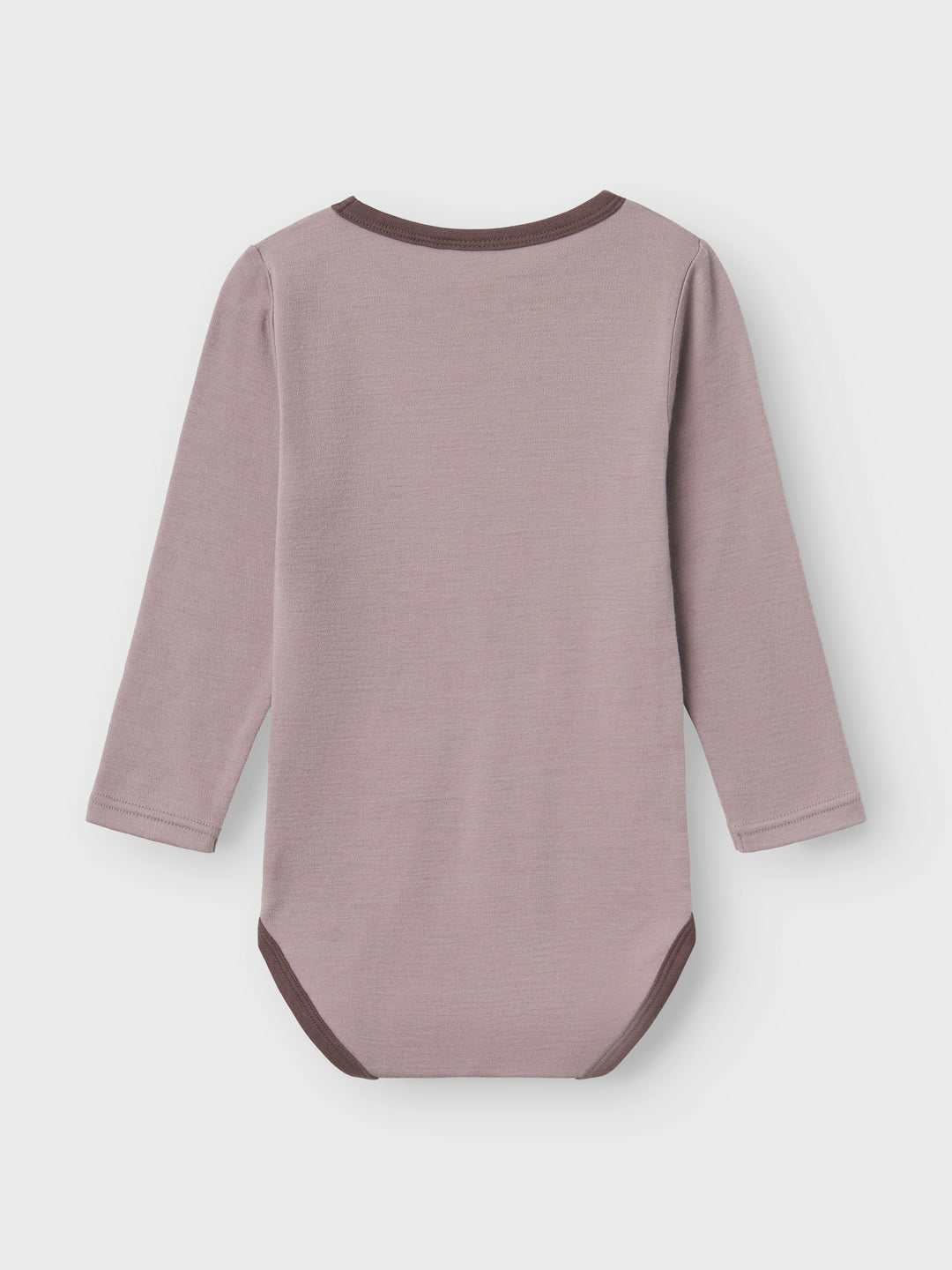 name it mini WILLOW WOOL LS BODY - Purple Dove