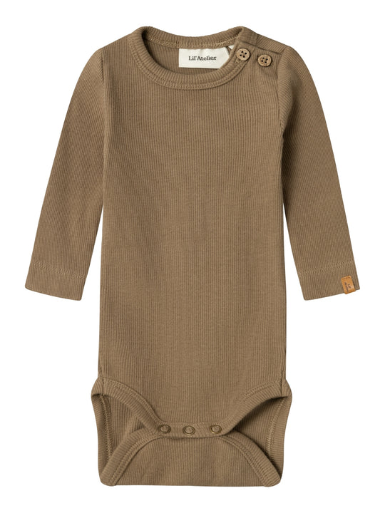 Lil' Atelier Baby HALLI LS SLIM BODY - Sepia Tint