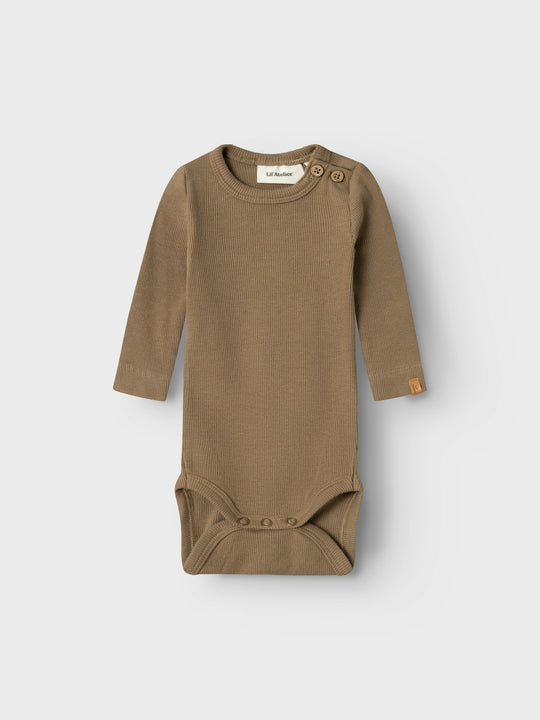 Lil' Atelier Baby HALLI LS SLIM BODY - Sepia Tint