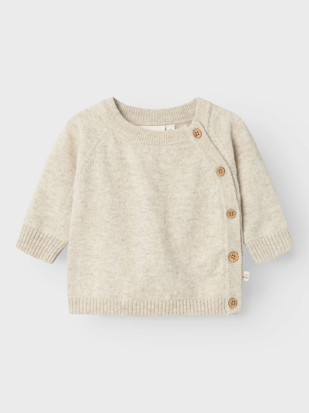 Lil' Atelier Baby NUMA LS WRAP KNIT - Birch