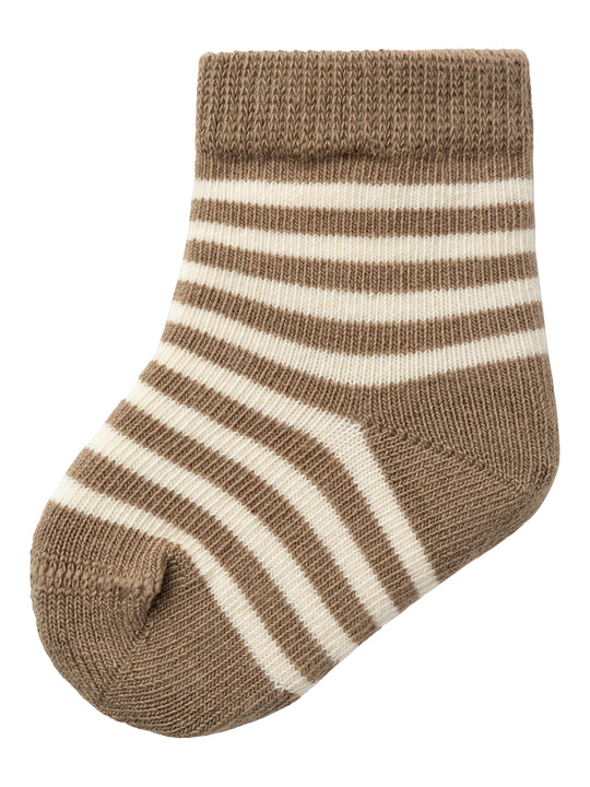 Lil' Atelier Baby ELOVE STRIPE SOCK - Birch