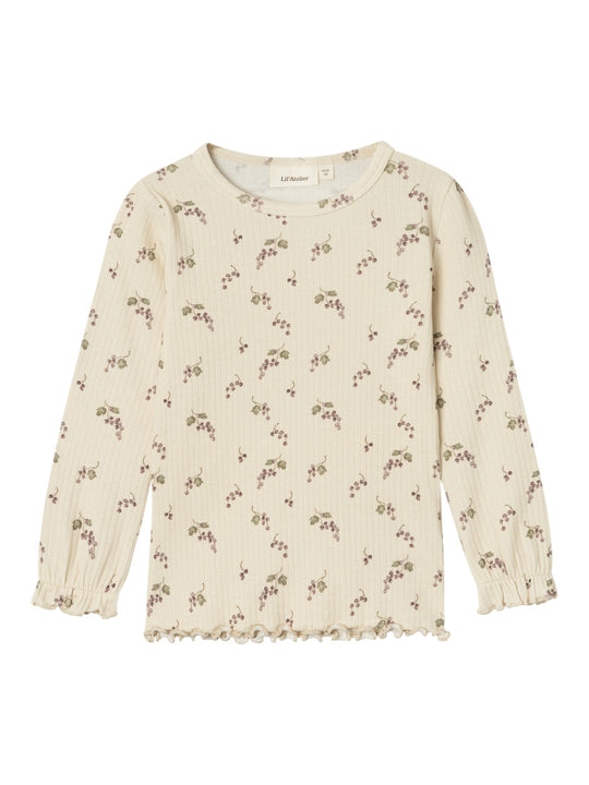 Lil' Atelier Mini GIO BIM LS SLIM TOP - Birch Berries