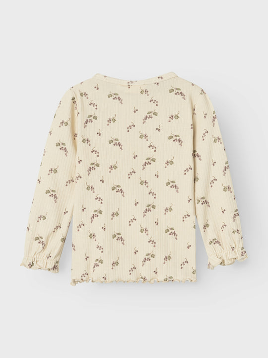 Lil' Atelier Mini GIO BIM LS SLIM TOP - Birch Berries