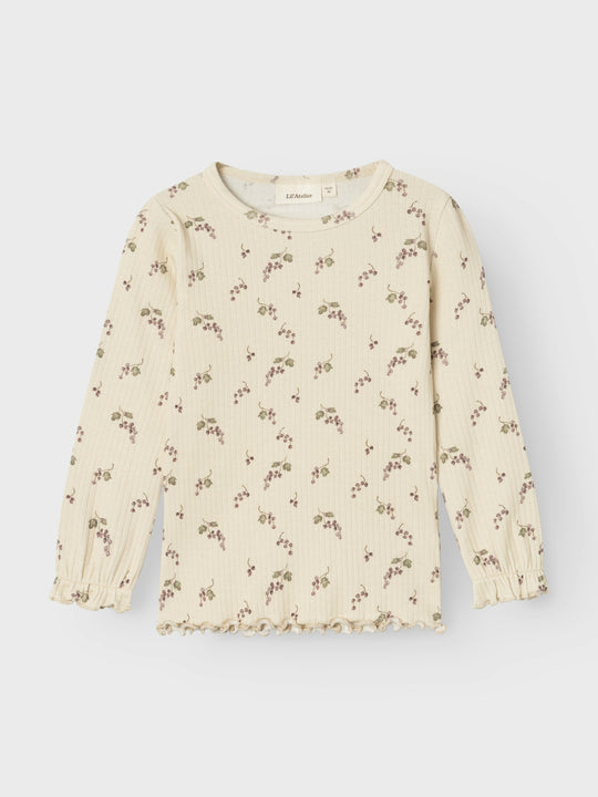 Lil' Atelier Mini GIO BIM LS SLIM TOP - Birch Berries