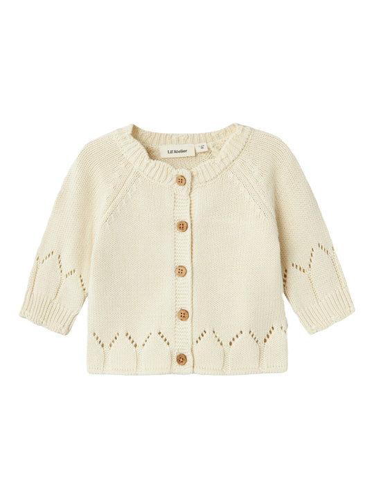 Lil' Atelier BABY RAMLA LS KNIT CARD - Turtledove